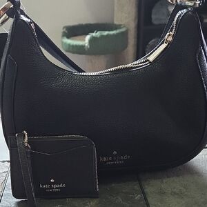 Kate Spade Black Hobo Bag with Wallet